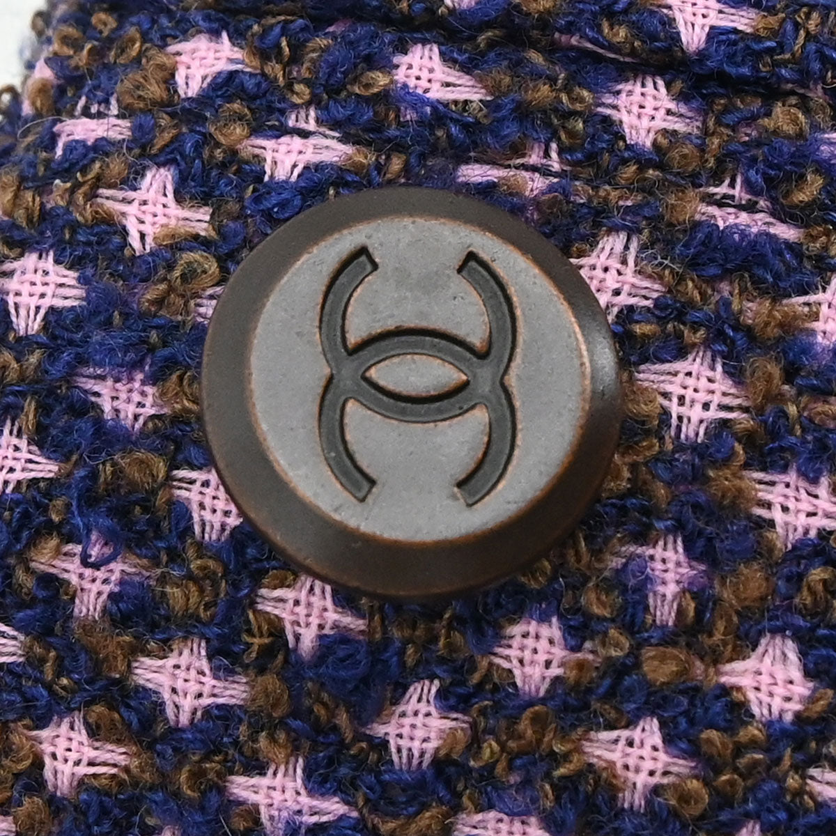 Chanel 1998 Double Breasted Tweed Jacket Pink #40