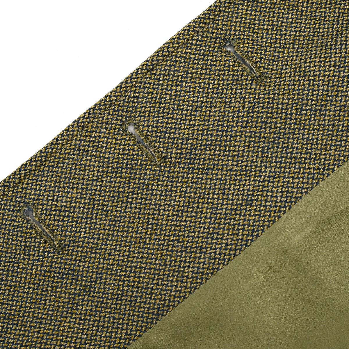 Chanel 1996 Single Breasted Tweed Jacket Khaki #42