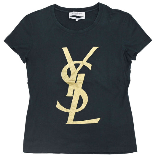 Yves Saint Laurent T-shirt Top Black #S