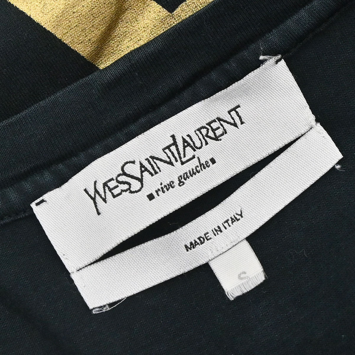 Yves Saint Laurent T-shirt Top Black #S