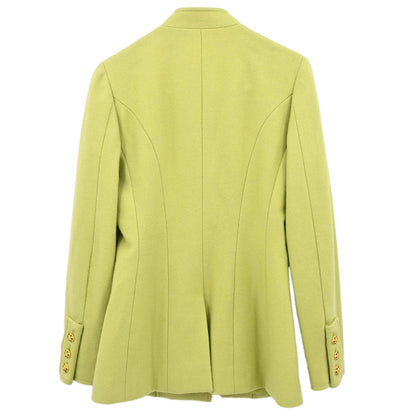 Chanel 1996 Gripoix Button Jacket Green #36