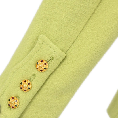 Chanel 1996 Gripoix Button Jacket Green #36