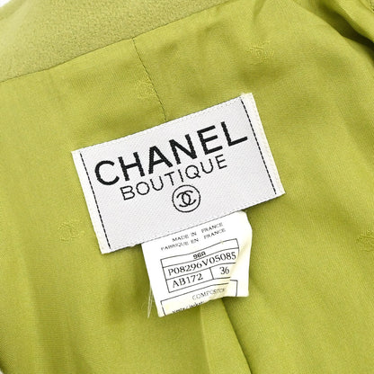 Chanel 1996 Gripoix Button Jacket Green #36