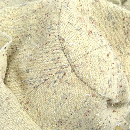 Chanel 1999 Ruffled Collar Jacket Tweed Green #40