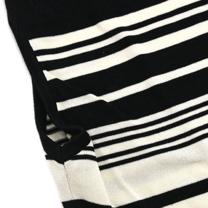 Chanel 1998 Sleeveless Top Border Black #40