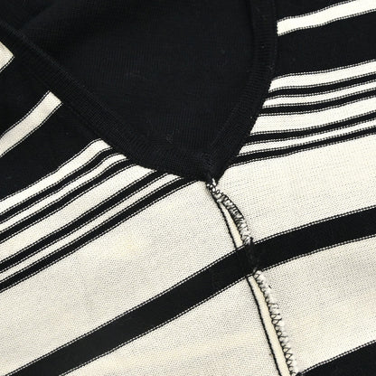Chanel 1998 Sleeveless Top Border Black #40