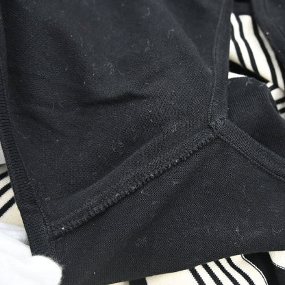 Chanel 1998 Sleeveless Top Border Black #40