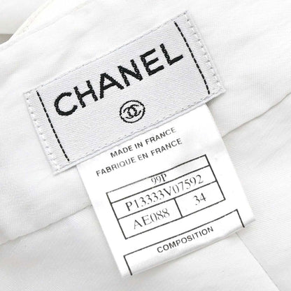 Chanel 1999 Long Skirt White #34