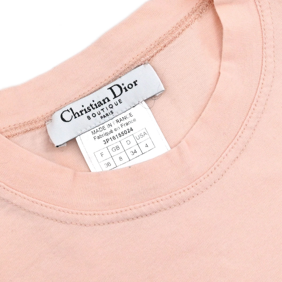 Christian Dior 2003 T-shirt Top Denim Print Pink #36