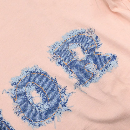 Christian Dior 2003 T-shirt Top Denim Print Pink #36