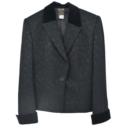 Celine Single Breasted Jacket Black #38