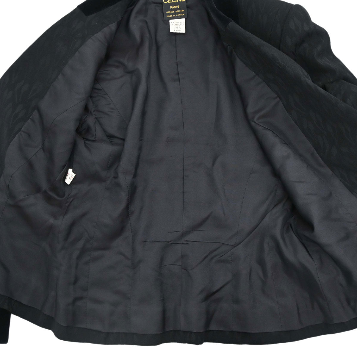 Celine Single Breasted Jacket Black #38