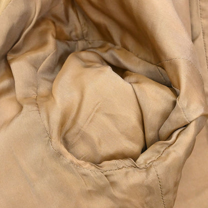 Prada 2006 Collarless Zip Up Jacket Beige #42