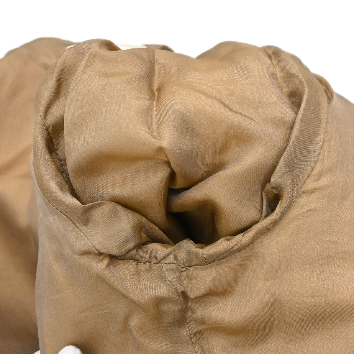 Prada 2006 Collarless Zip Up Jacket Beige #42
