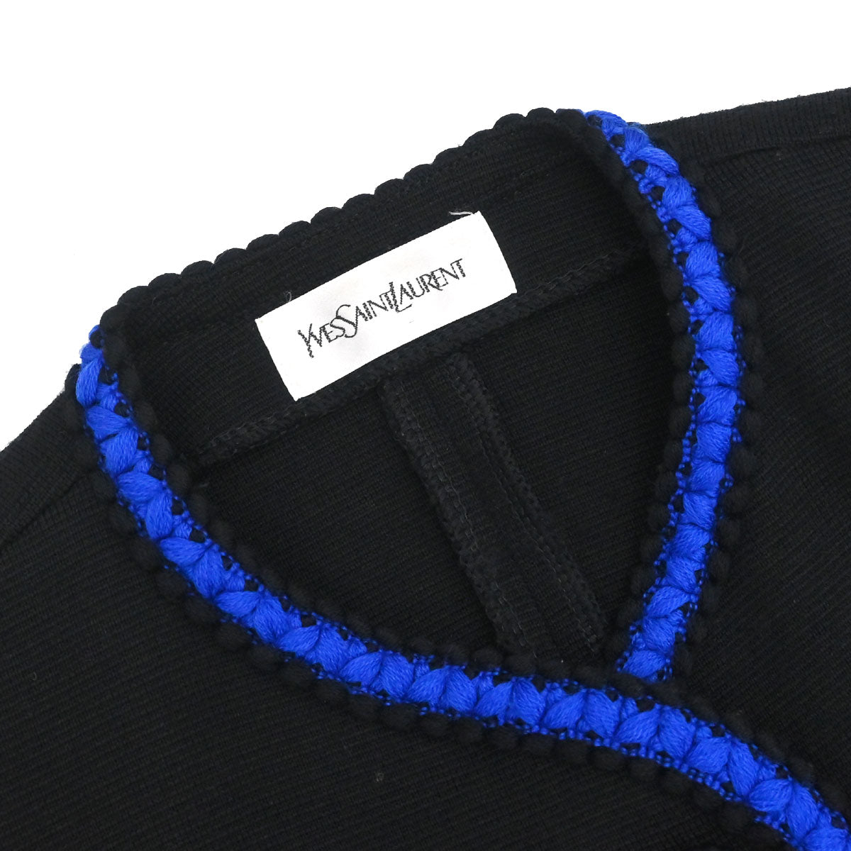 Yves Saint Laurent Cardigan Black Blue #M