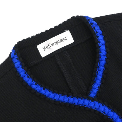 Yves Saint Laurent Cardigan Black Blue #M