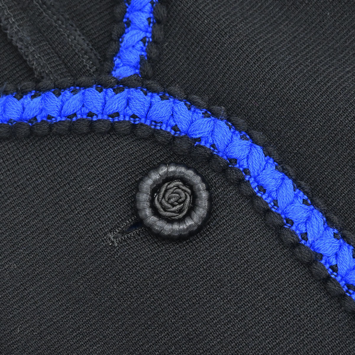 Yves Saint Laurent Cardigan Black Blue #M