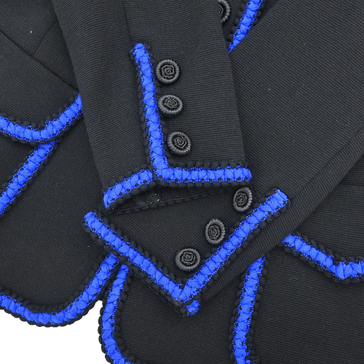 Yves Saint Laurent Cardigan Black Blue #M