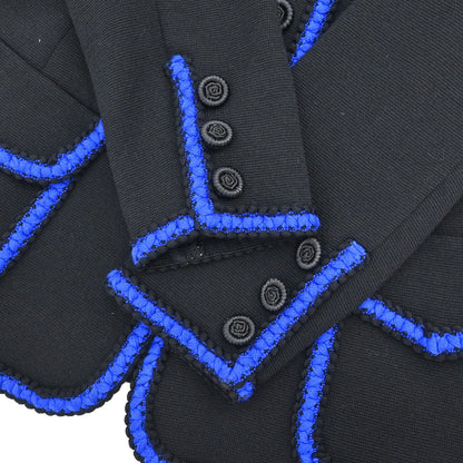 Yves Saint Laurent Cardigan Black Blue #M