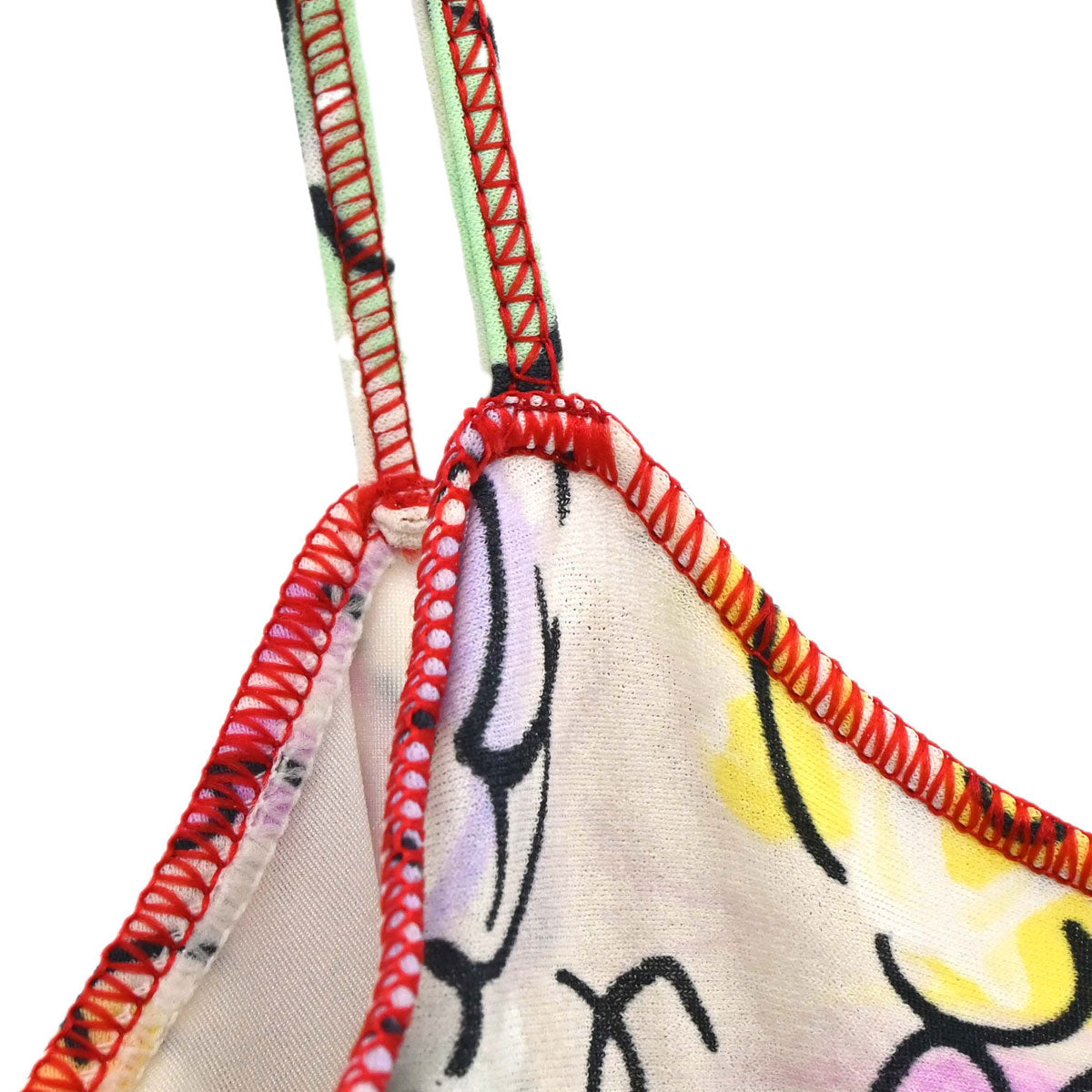 Chanel 2000 Swimwear Swimsuit Floral White #38