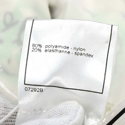 Chanel 2000 Swimwear Swimsuit Floral White #38