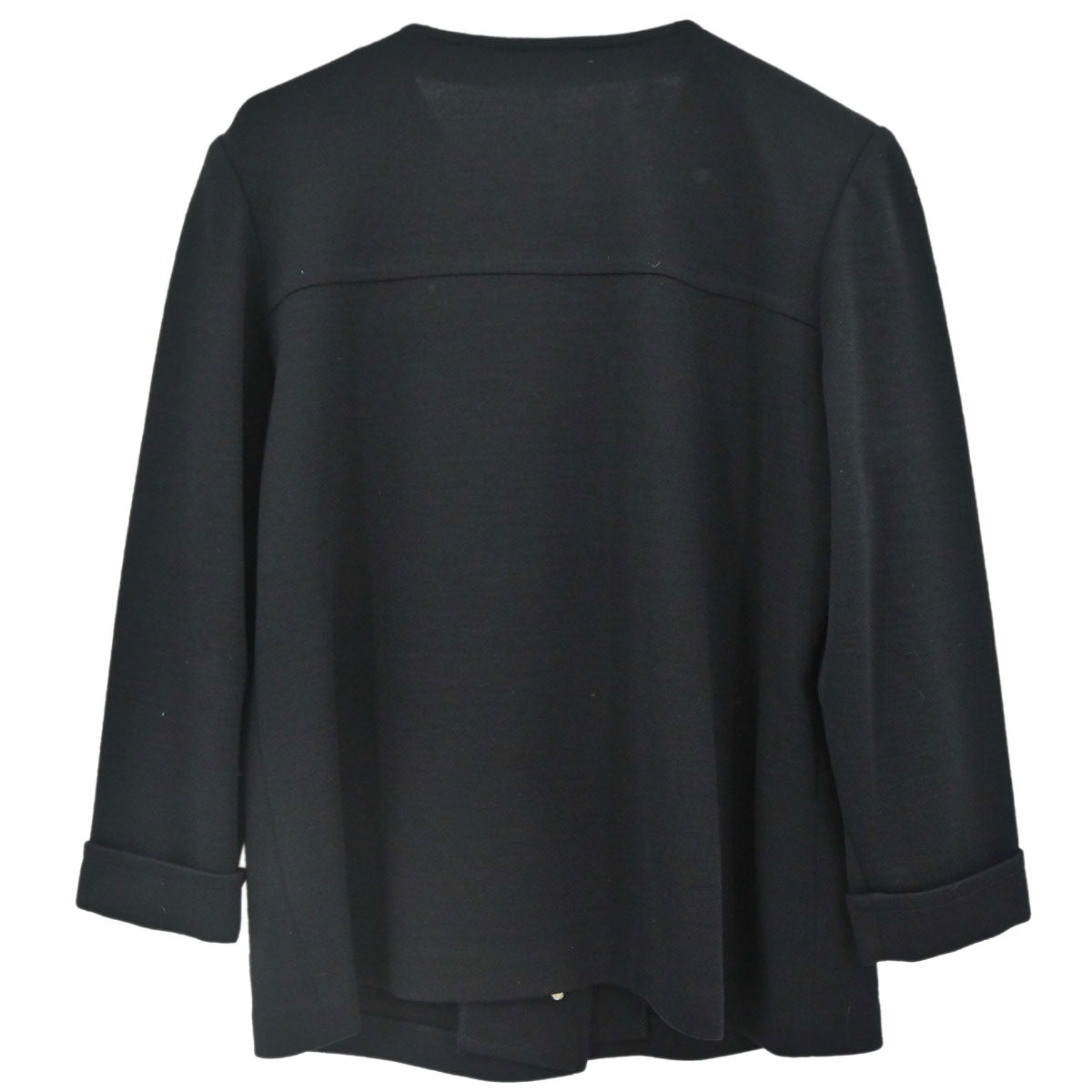 Yves Saint Laurent Collarless Jacket Black #L