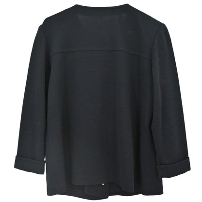 Yves Saint Laurent Collarless Jacket Black #L