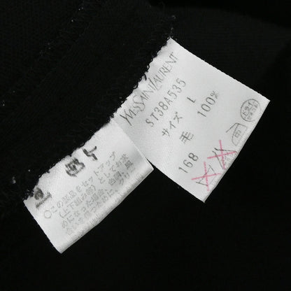 Yves Saint Laurent Collarless Jacket Black #L
