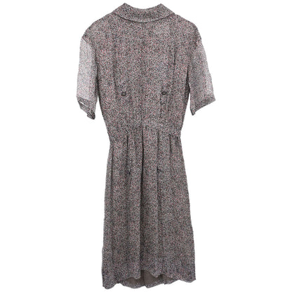 Chanel 2014-2015 Sheer Short Sleeve Dress White #34