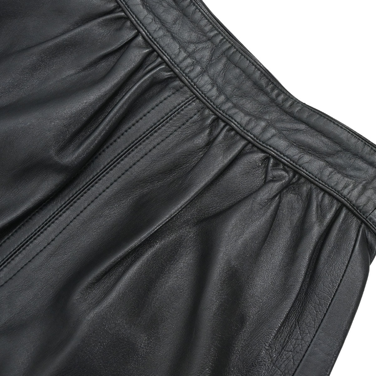 Loewe Leather Skirt Black