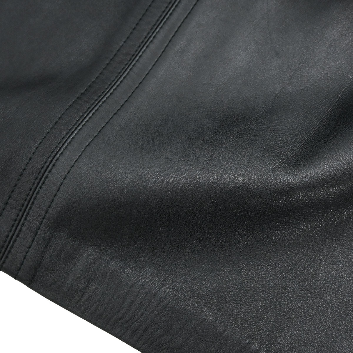 Loewe Leather Skirt Black