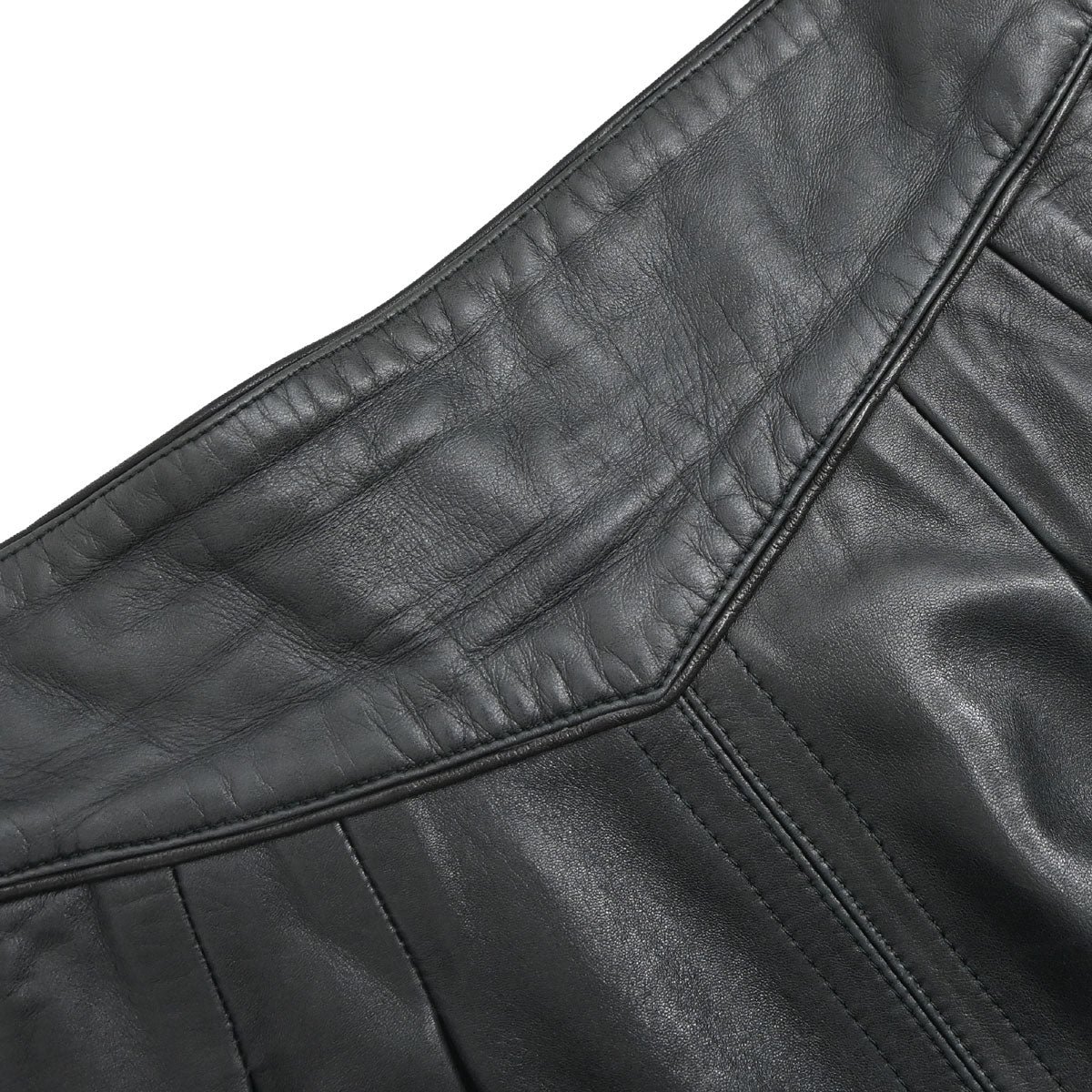 Loewe Leather Skirt Black
