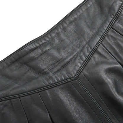 Loewe Leather Skirt Black