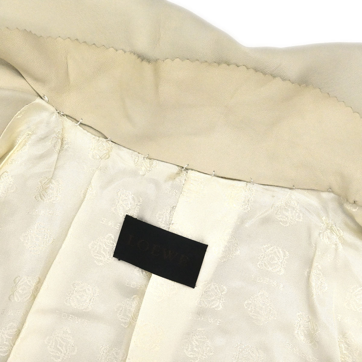 Loewe Lambskin Coat Ivory #38