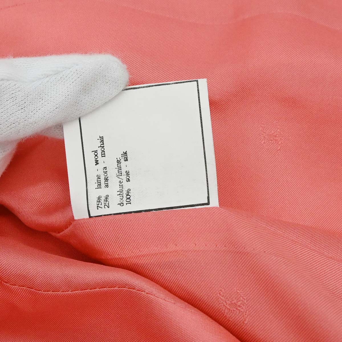 Chanel 1996 Double Breasted Tweed Jacket Pink #42
