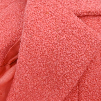 Chanel 1996 Double Breasted Tweed Jacket Pink #42