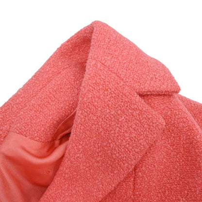 Chanel 1996 Double Breasted Tweed Jacket Pink #42