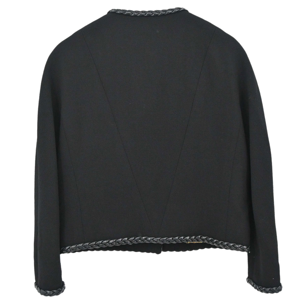 Chanel Collarless Jacket Black #38