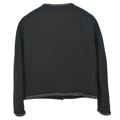 Chanel Collarless Jacket Black #38