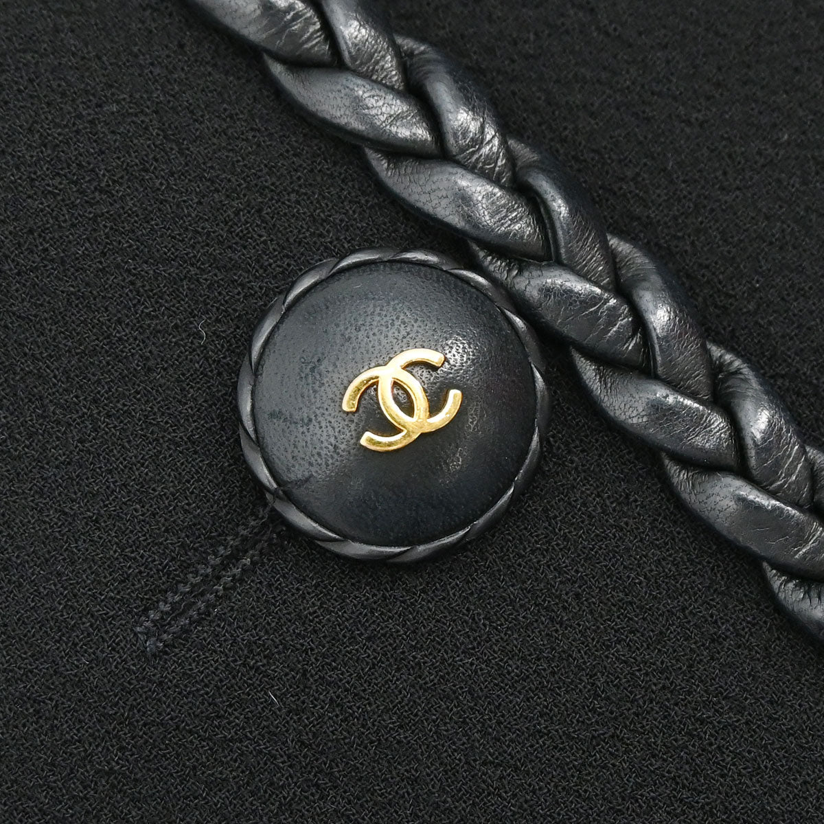 Chanel Collarless Jacket Black #38
