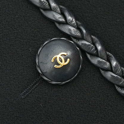 Chanel Collarless Jacket Black #38