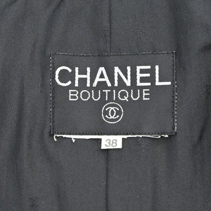 Chanel Collarless Jacket Black #38