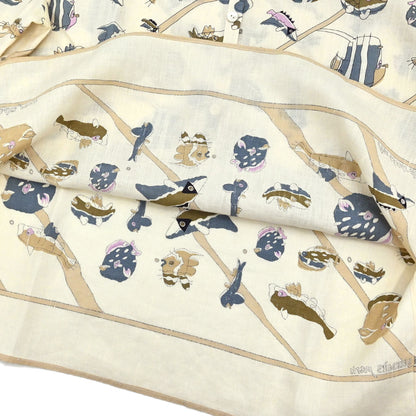 Hermes Au Clair de la Mer Shirt Blouse Beige #38