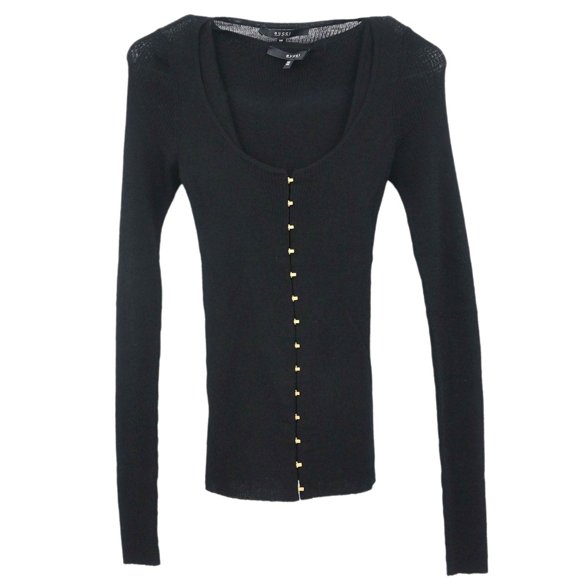 Gucci Set Cardigan Top Black #XS