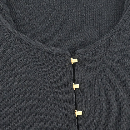 Gucci Set Cardigan Top Black #XS