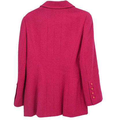 Chanel 1995 Single Breasted Jacket Pink #42