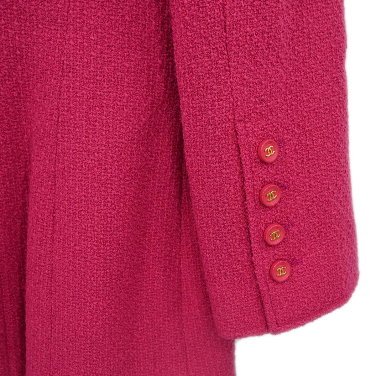 Chanel 1995 Single Breasted Jacket Pink #42