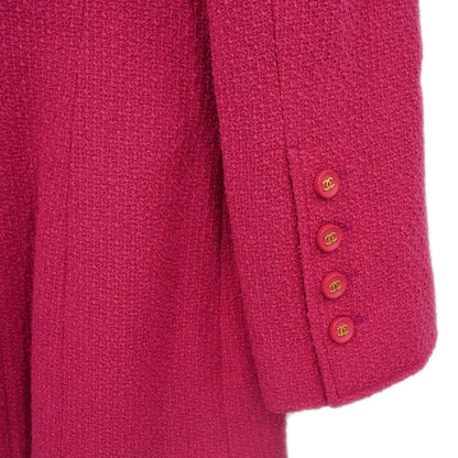 Chanel 1995 Single Breasted Jacket Pink #42
