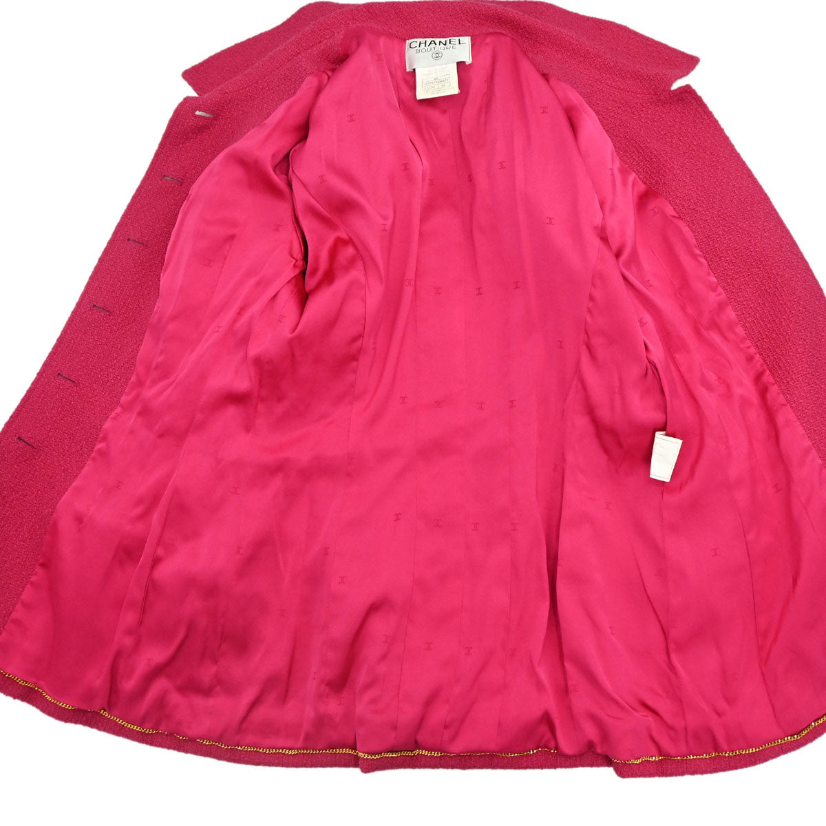 Chanel 1995 Single Breasted Jacket Pink #42