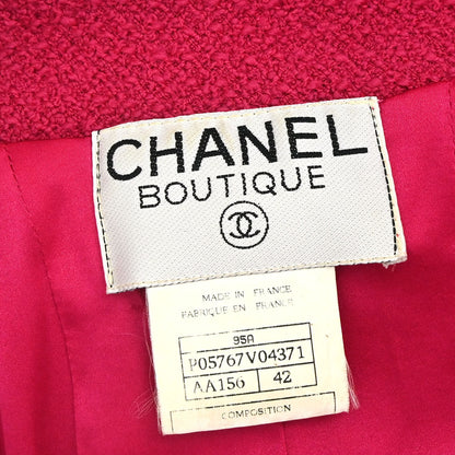 Chanel 1995 Single Breasted Jacket Pink #42